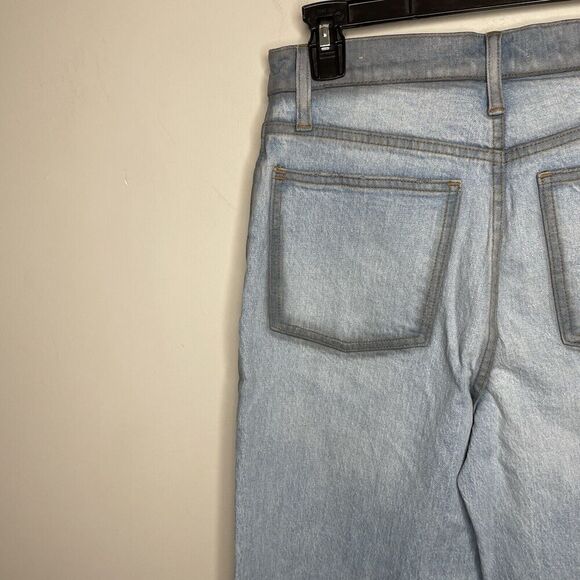 MADEWELL Jeans Women 26 Perfect Vintage Wide-Leg Crop Distressed Aged ND537 - Picture 10 of 15